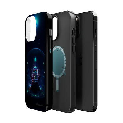 The "Cosmic Cruising Bored Alien" Phone Case -MagSafe Tough Cases