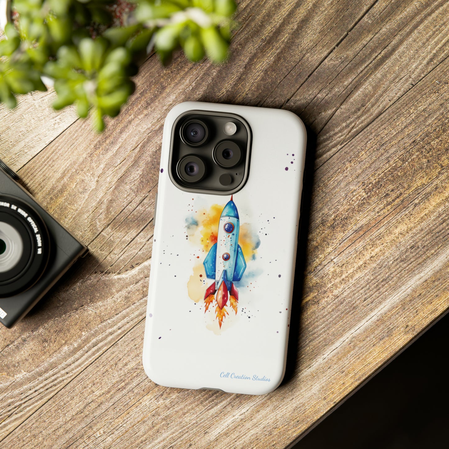 Introducing our "Cosmic Rocket" Cell Phone Case – Where Style Meets Adventure -Tough Cases