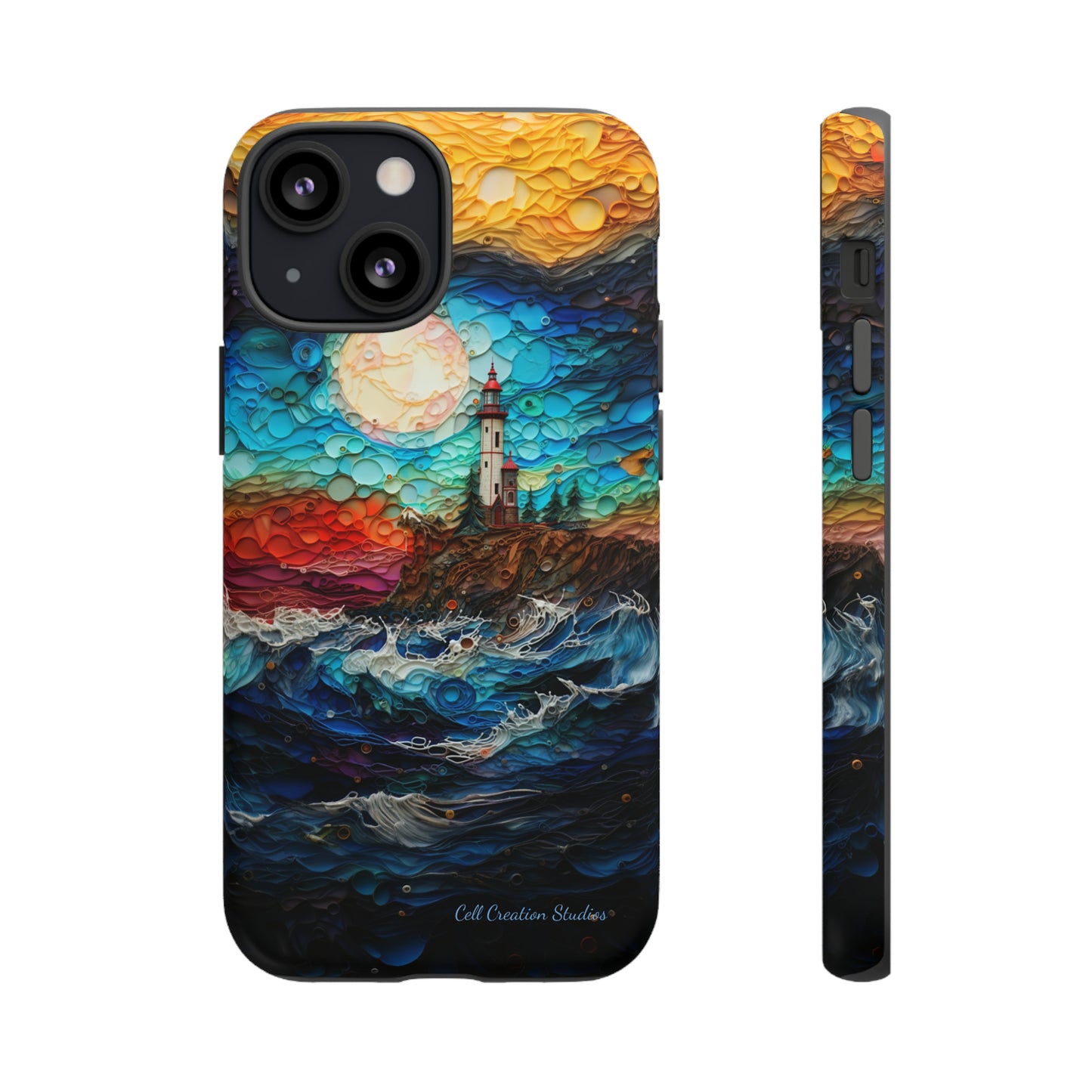 "Coastal Canvas Guardian" -Tough iPhone Cases