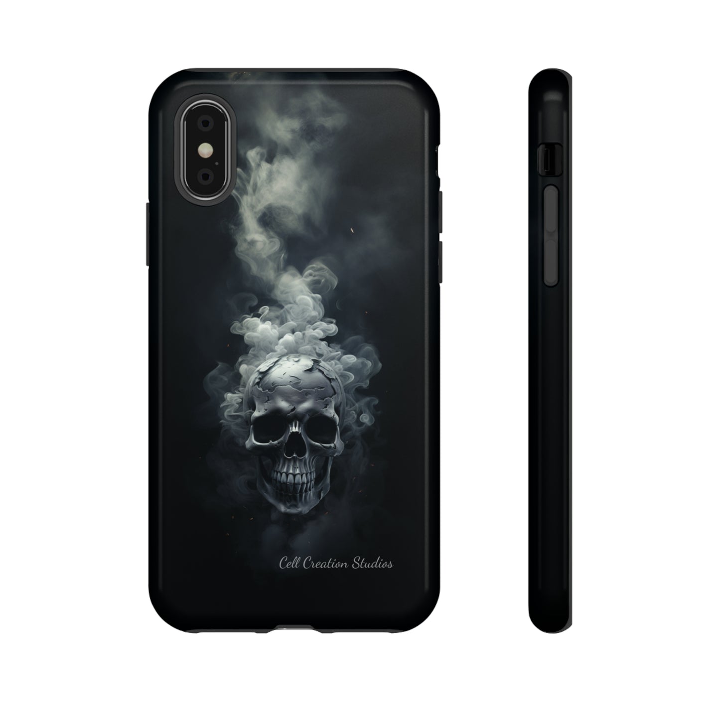 "Ethereal Skull Noir" -Tough iPhone Cases