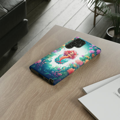 "Pink Seaflower Mermaid" -Tough Samsung Phone Cases