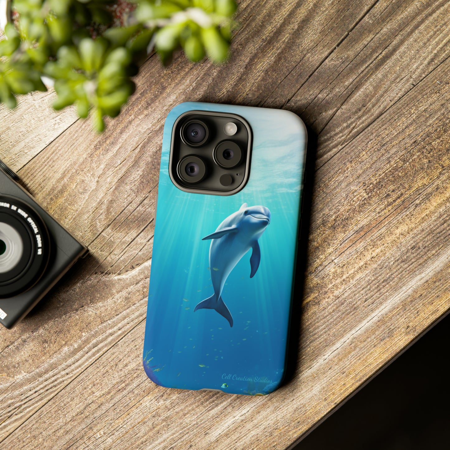 The "Dolphin Serenity" -Tough iPhone Cases