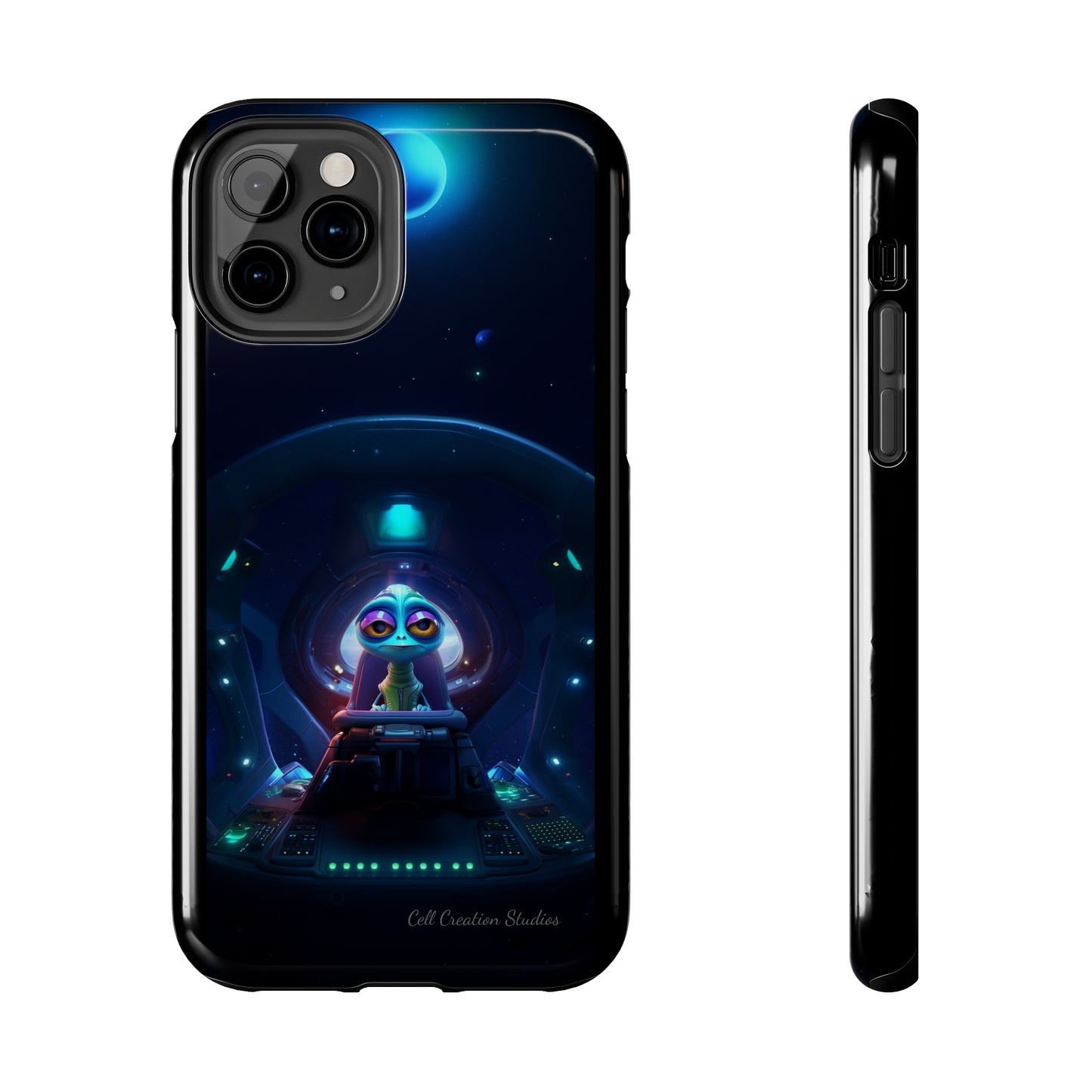 The "Cosmic Cruising Bored Alien" Phone Case-Tough Phone Cases