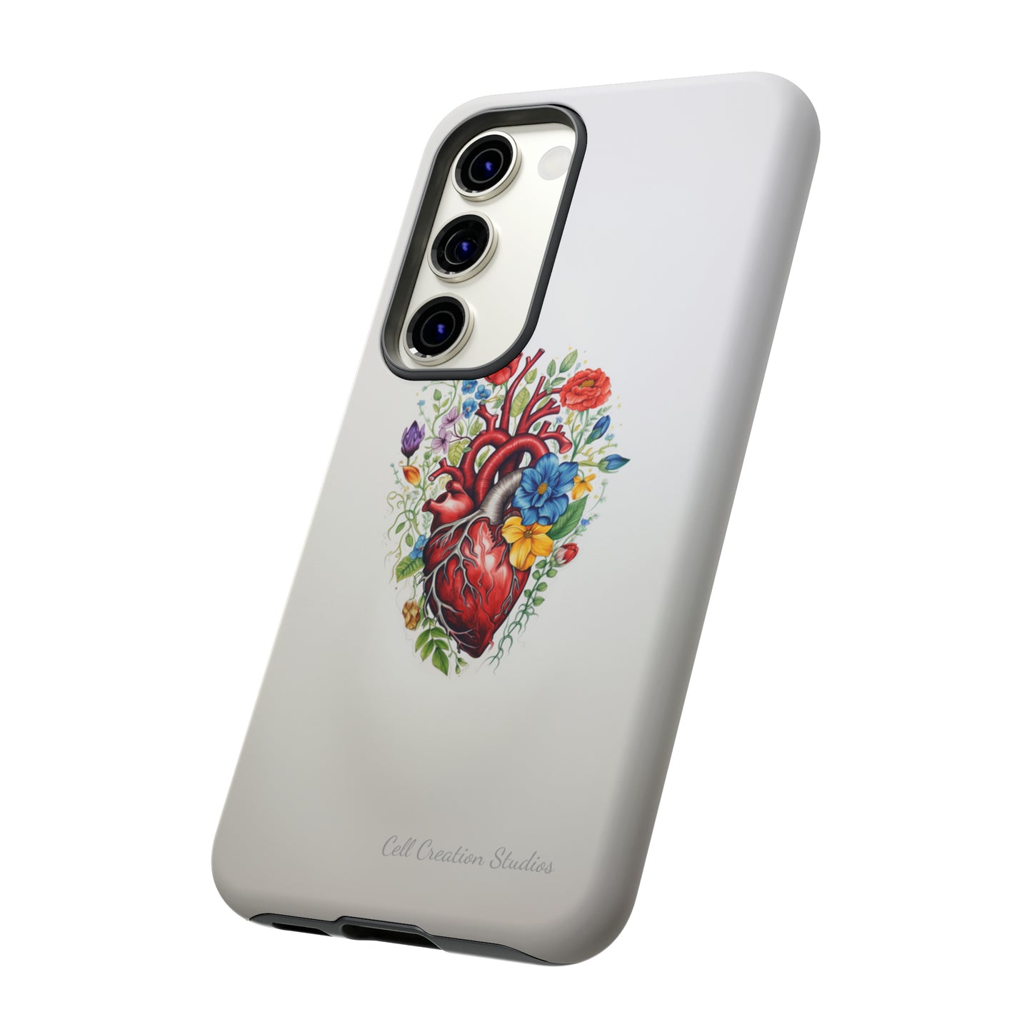 "Floral Heart Harmony" -Tough Samsung Cases