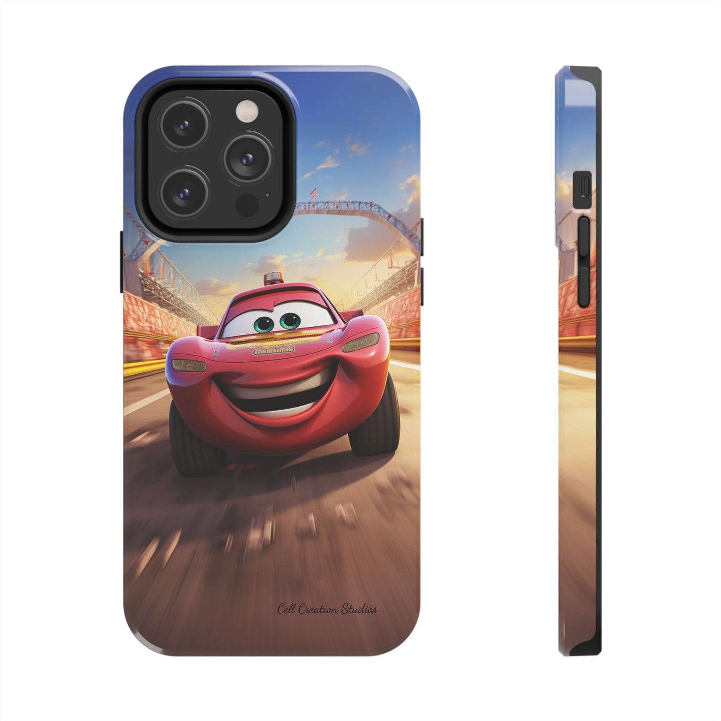 The "Smiling Red Racer" Phone Case -Tough Phone Cases