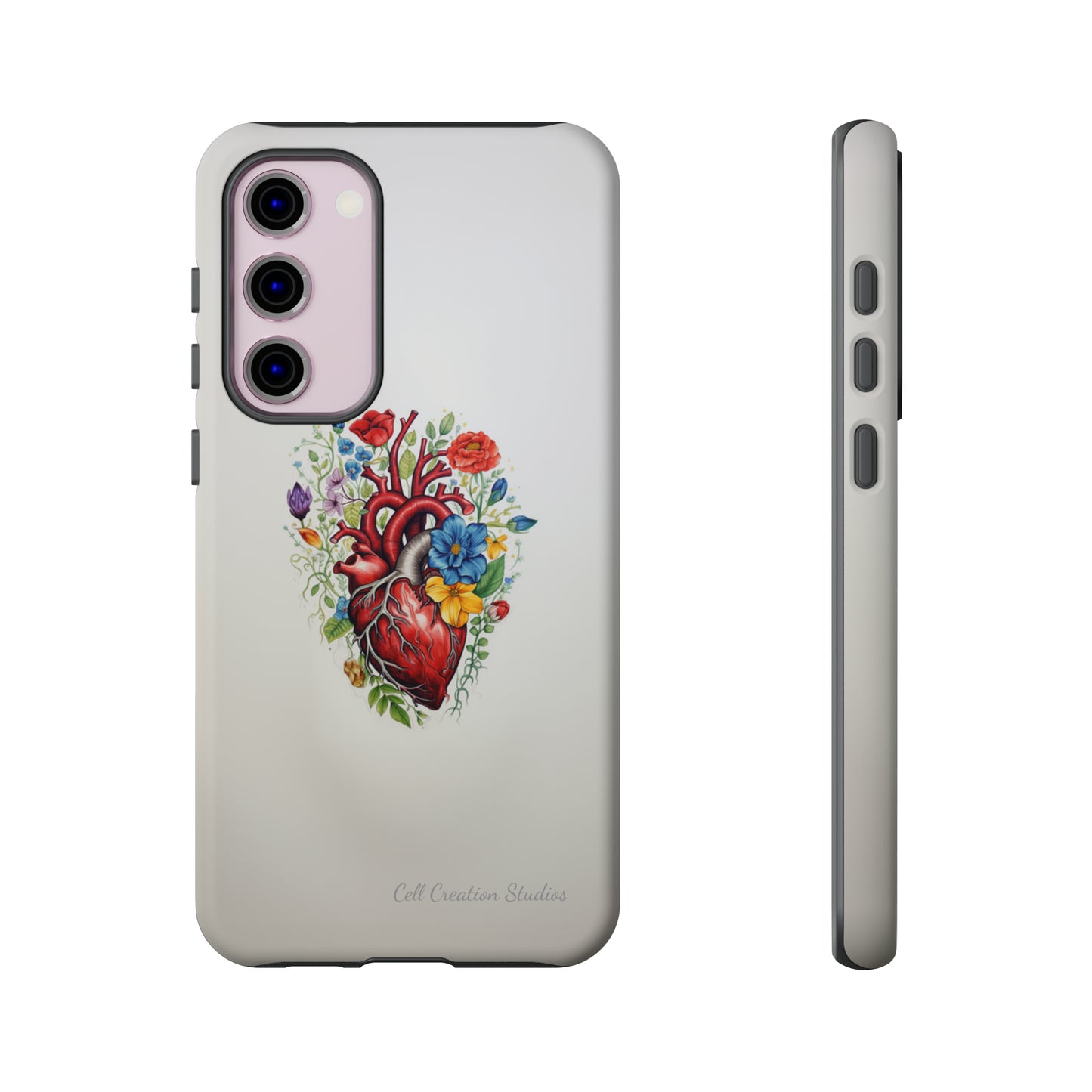 "Floral Heart Harmony" -Tough Samsung Cases