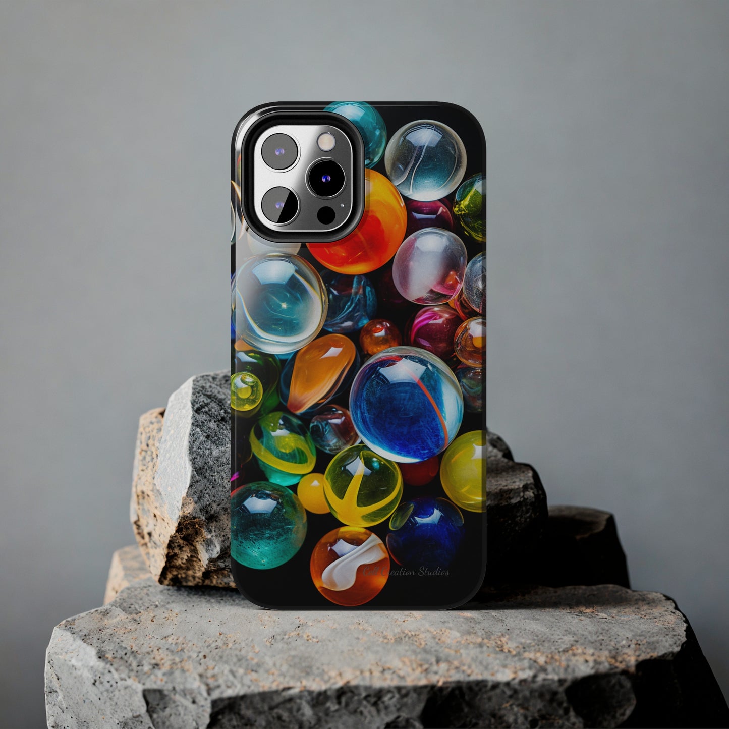 Introducing the "Vibrant Marbles Mosaic" Cell Phone Case – Carry a Kaleidoscope of Colors! -Tough Phone Cases