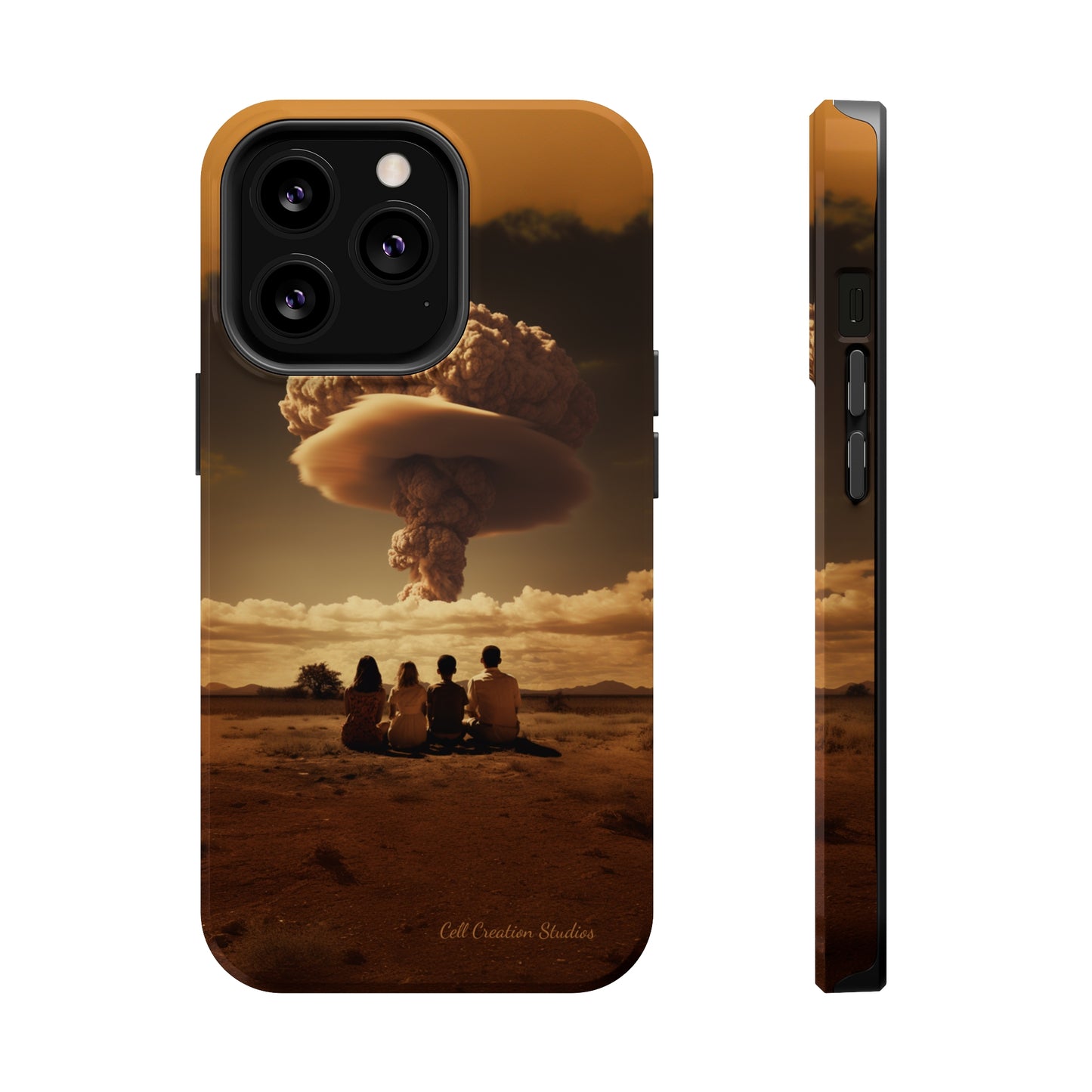 Introducing our "Skywatchers" Cell Phone Case - A Thought-Provoking Design -MagSafe Tough Cases