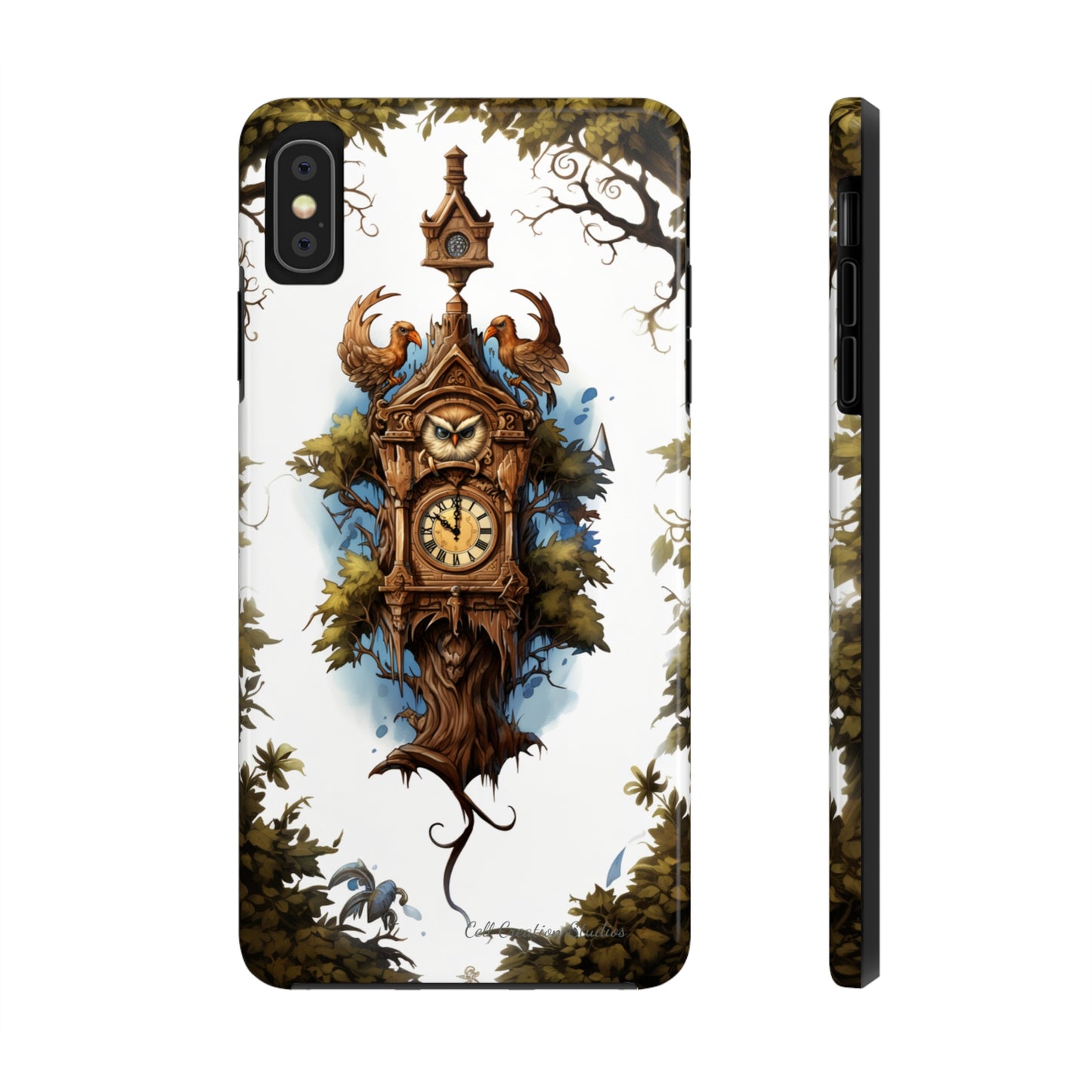 Introducing the "Timeless Charm Cuckoo Clock" Cell Phone Case – Embrace Vintage Elegance -Tough Phone Cases