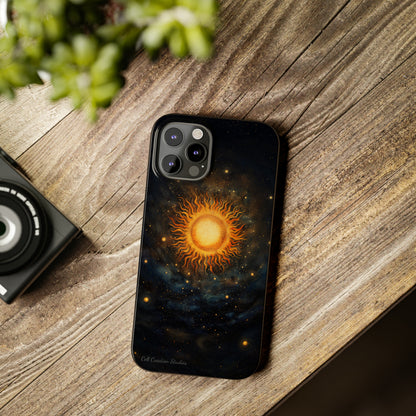 Introducing the "Celestial Sun and Stars" Cell Phone Case – Carry the Cosmos with You -Slim Phone Cases