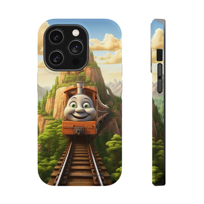 The "Mountain Journey Train" Character Phone Case -MagSafe Tough Cases