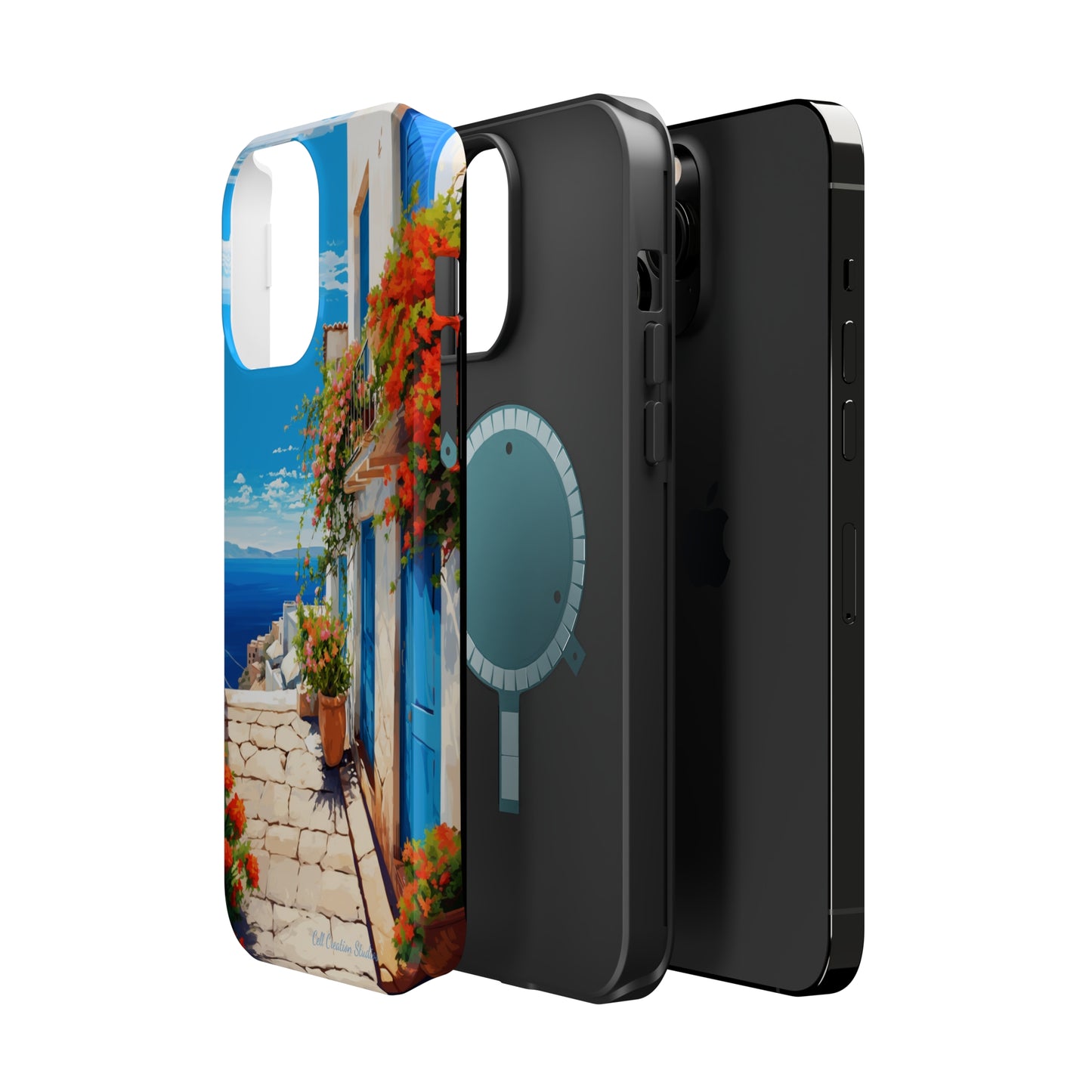 "Mediterranean Bliss Horizon" -MagSafe Tough iPhone Cases