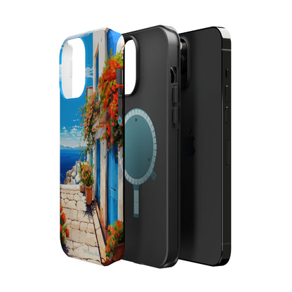 "Mediterranean Bliss Horizon" -MagSafe Tough iPhone Cases