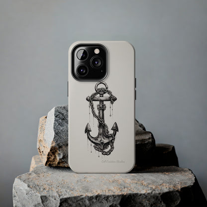 "Nautical Elegance Anchor" -Tough iPhone Cases