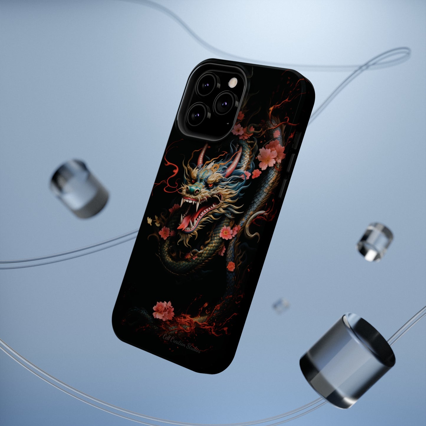 Introducing the "Mystical Japanese Dragon" Cell Phone Case – Unleash the Dragon's Power -MagSafe Tough Cases