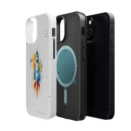 Introducing our "Cosmic Rocket" Cell Phone Case – Where Style Meets Adventure -MagSafe Tough Cases