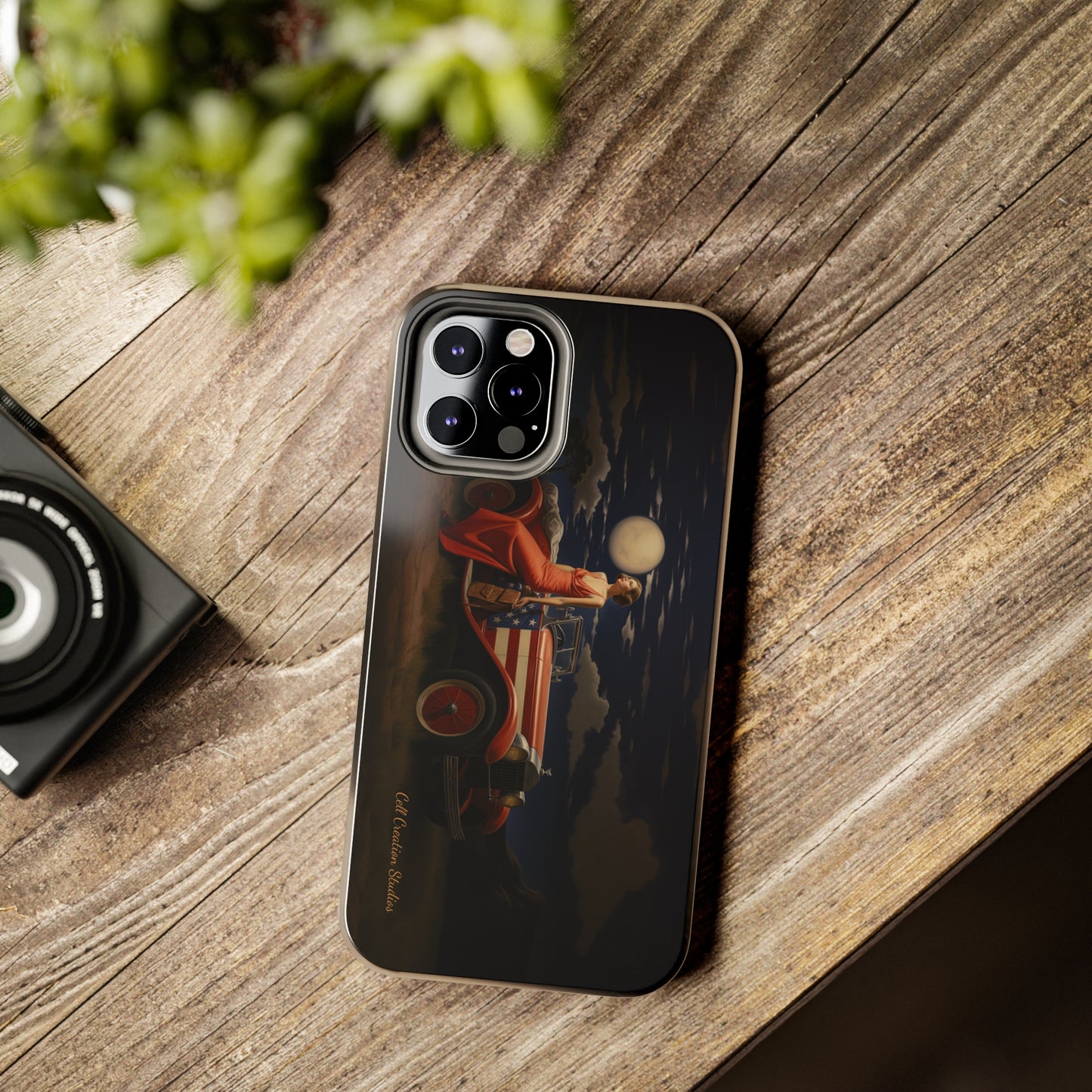 Introducing the "Desert Dreamer - 1920s Americana" Cell Phone Case – Embrace Nostalgic Elegance with Vintage Desert Charm -Tough Phone Cases