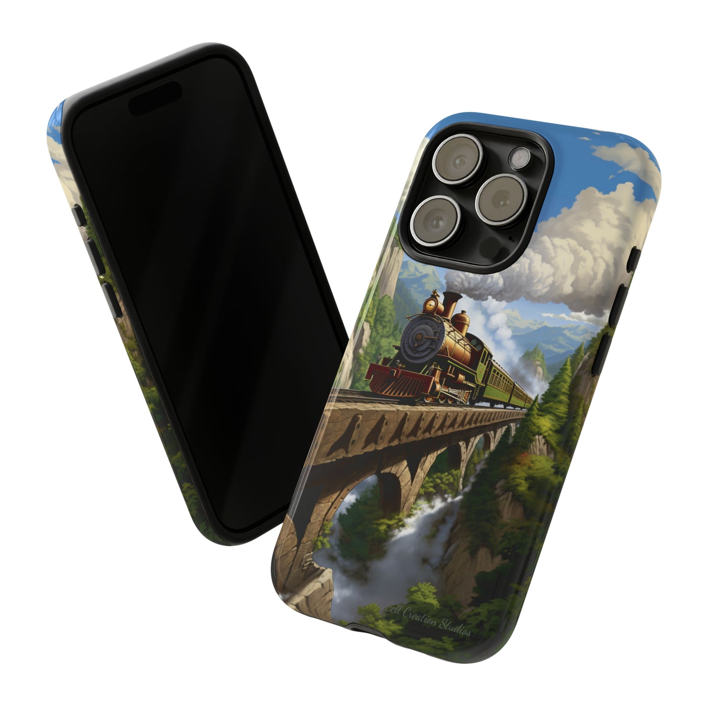 The "Scenic Mountain Train" Phone Case -Tough Cases