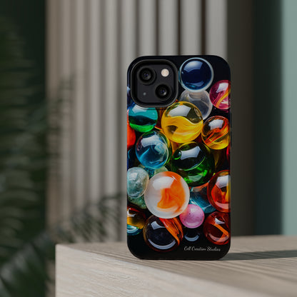 Introducing the "Vibrant Marbles Mosaic" Cell Phone Case – Carry a Kaleidoscope of Colors! -MagSafe Tough Cases