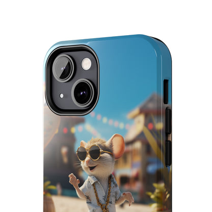 Introducing the "Groovy Mouse Rockstar" Cell Phone Case – Rock to the Beat of Coolness -Tough Phone Cases