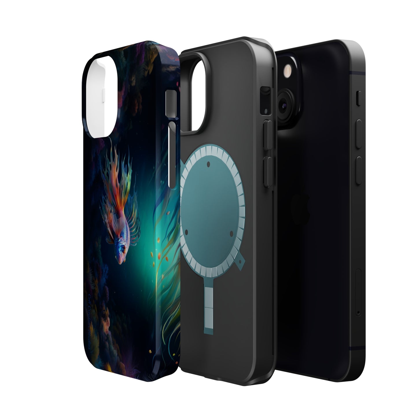 Introducing the "Aquatic Serenity" Cell Phone Case – Dive into Tranquil Waters! -MagSafe Tough Cases