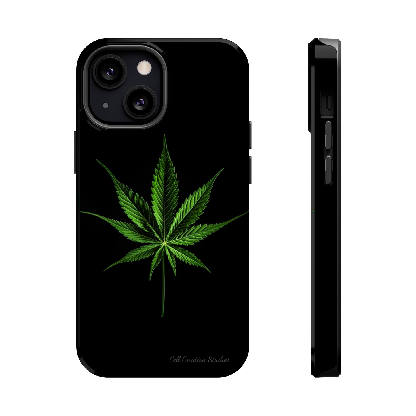 "Cannabis Chic" Marijuana Leaf Phone Case -MagSafe Tough Cases