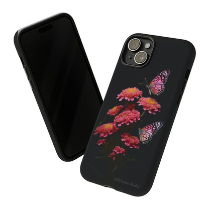 "Achillea Desert Eve Deep Rose & Butterfly" Phone Case -Tough Cases