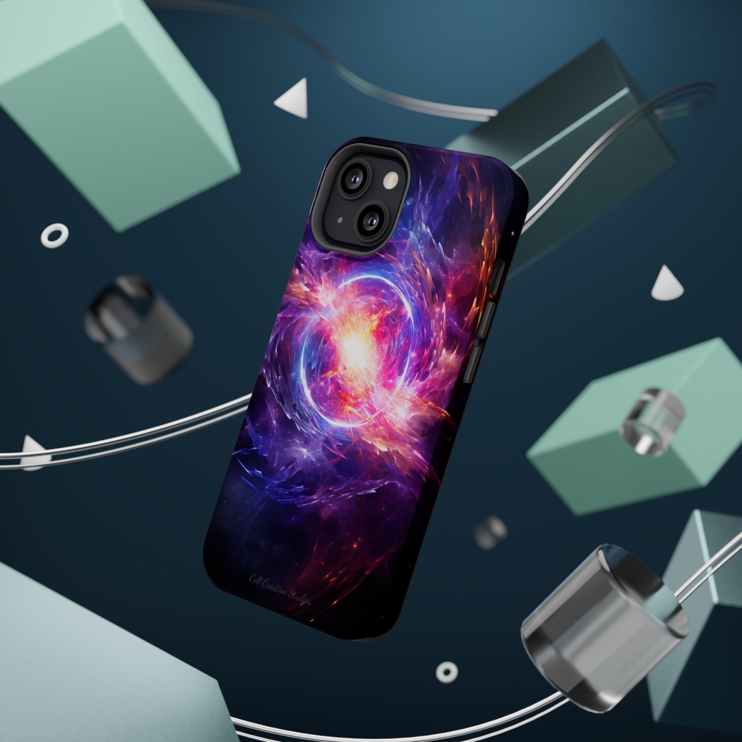 Introducing the "Celestial Explosion" Cell Phone Case – Witness the Drama of a Neutron Star Explosion! -MagSafe Tough Cases