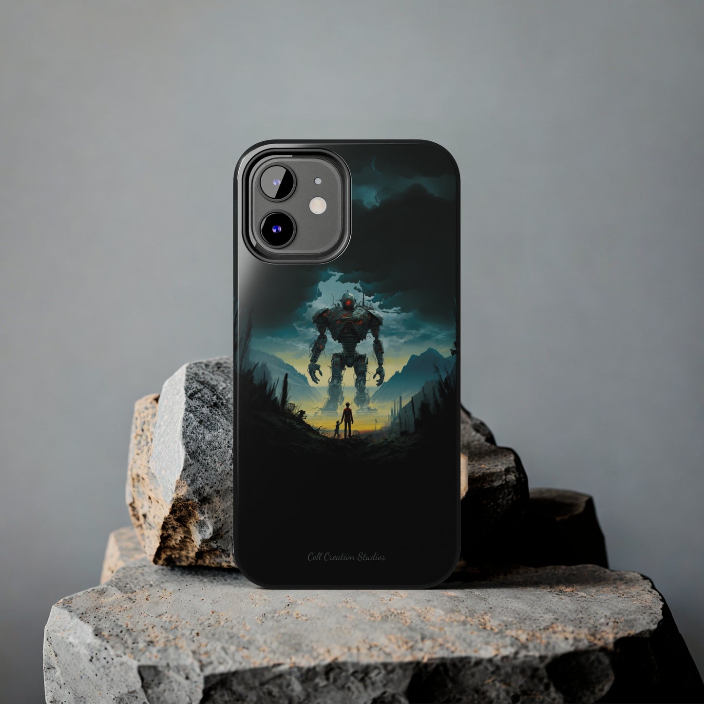 Introducing the "Rising Titan" Cell Phone Case – Witness the Astonishing Emergence of a Giant Robot! -Tough Phone Cases