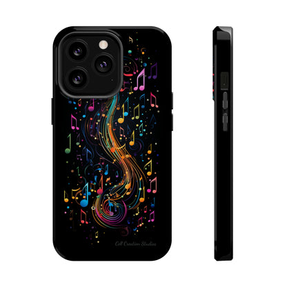 Elevate Your Style and Passion for Music with Our "Harmonious Notes" Cell Phone Case -MagSafe Tough Cases