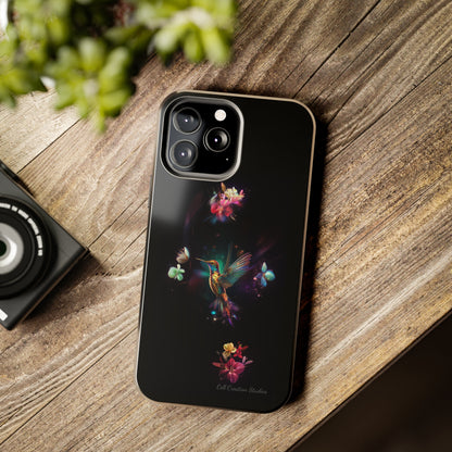 Introducing the "Floral Harmony Hummingbird" Cell Phone Case – Where Elegance Meets Nature -Tough Phone Cases