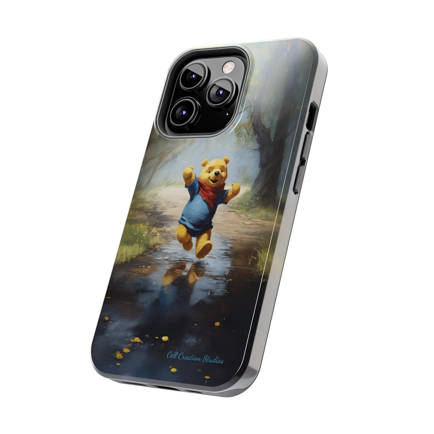 Introducing the "Winnie-The-Pooh Puddle Splash" Cell Phone Case – A Splash of Nostalgic Fun -Tough Phone Cases