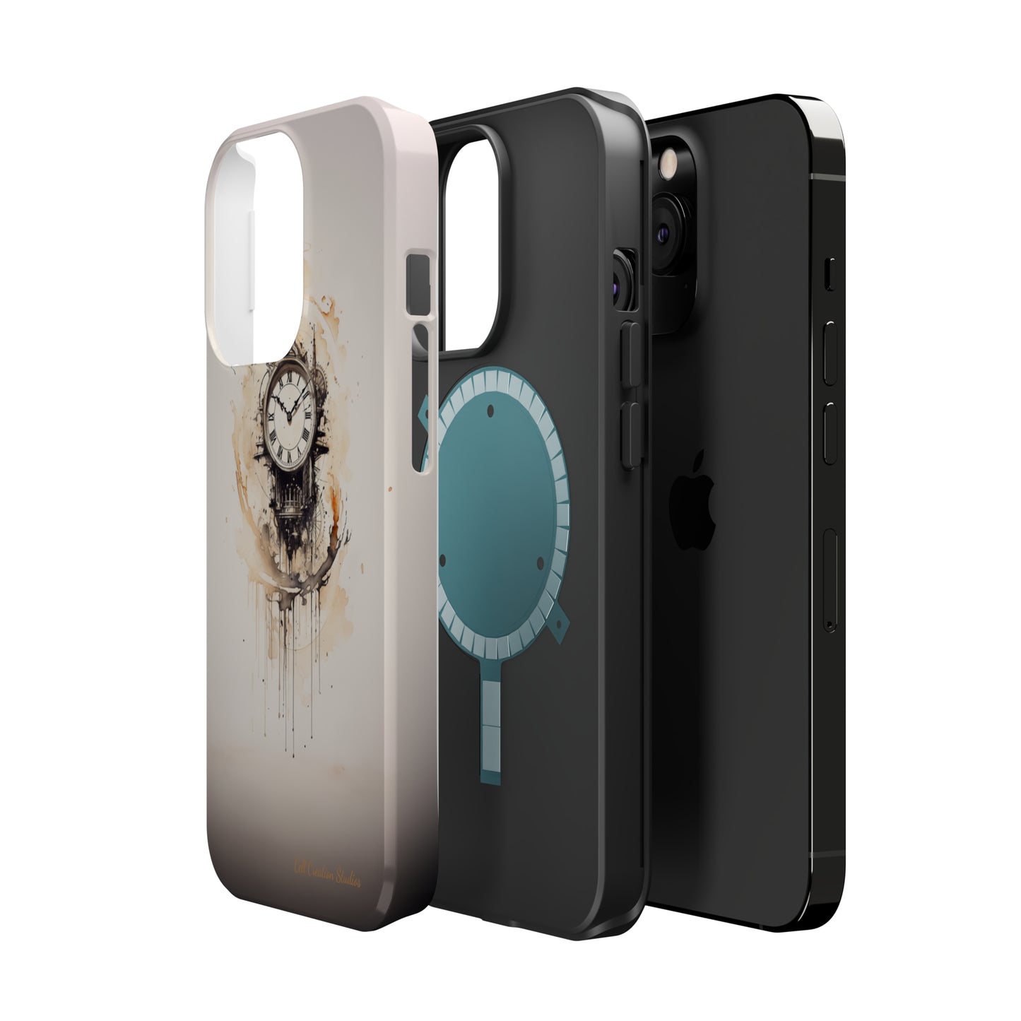 Introducing the "Elegant Clockwork" Cell Phone Case – Embrace Timekeeping with Style and Grace -MagSafe Tough Cases