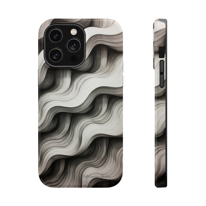 The "Geometric Waves" Cell Phone Case -MagSafe Tough Cases