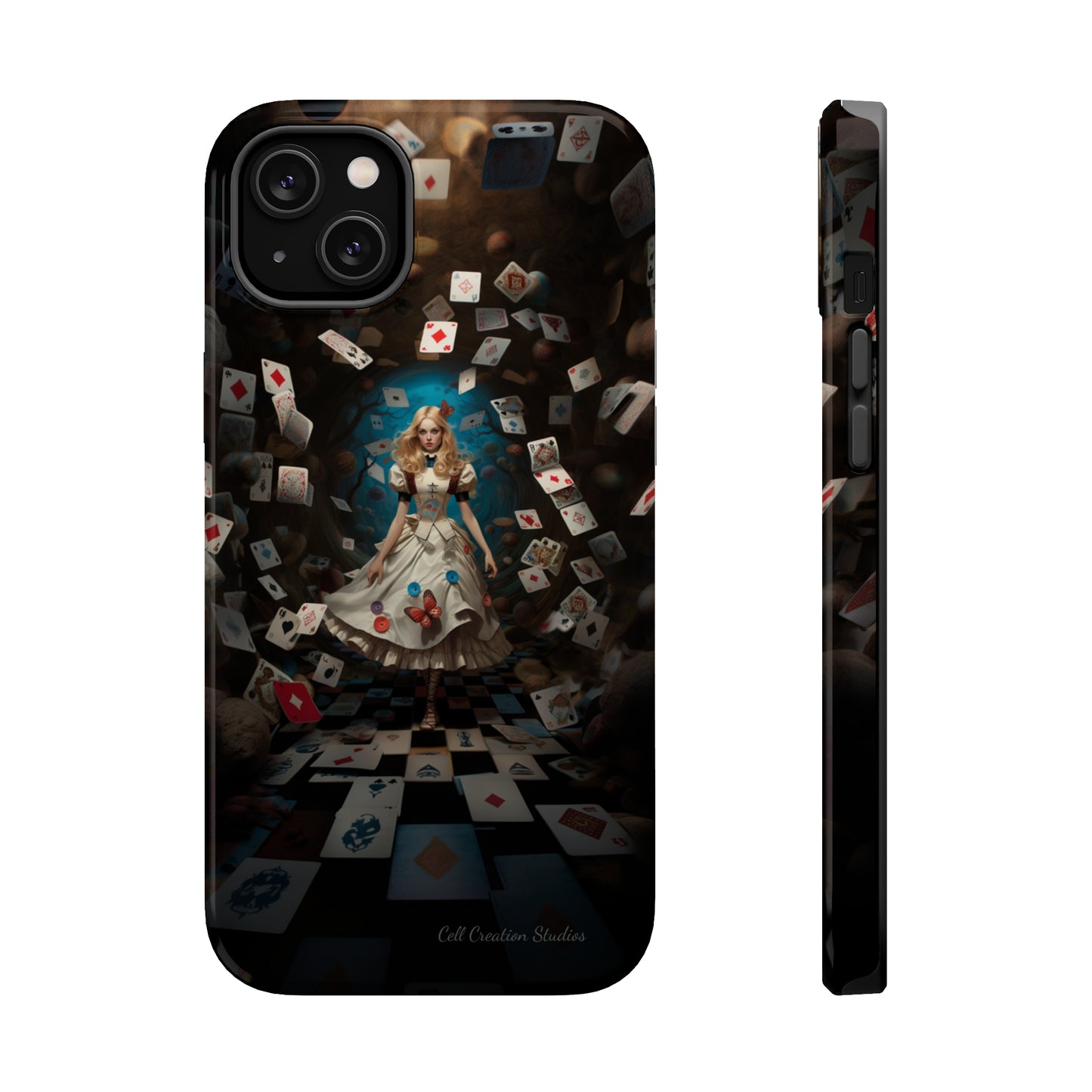 Introducing the "Alice in Wonderland" Cell Phone Case – A Journey Through Imagination -MagSafe Tough Cases