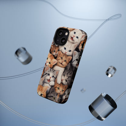 "Kitten Cuddle Haven" Phone Case -MagSafe Tough Cases