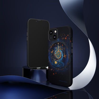 "Cosmic Clock Elegance" -Tough iPhone Cases