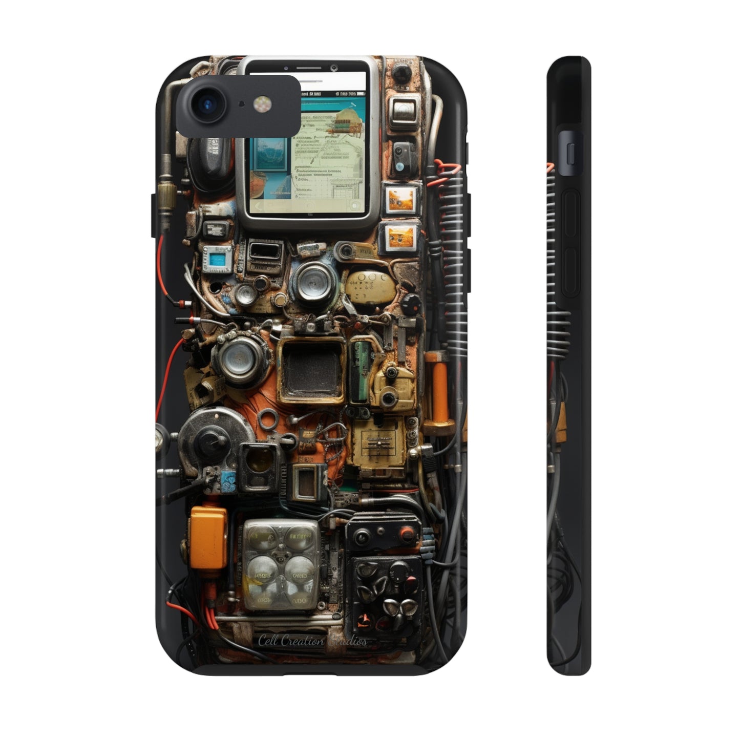 Introducing the "Tech Insight" Cell Phone Case – Explore Inner Workings with Transparent Design -Tough Phone Cases