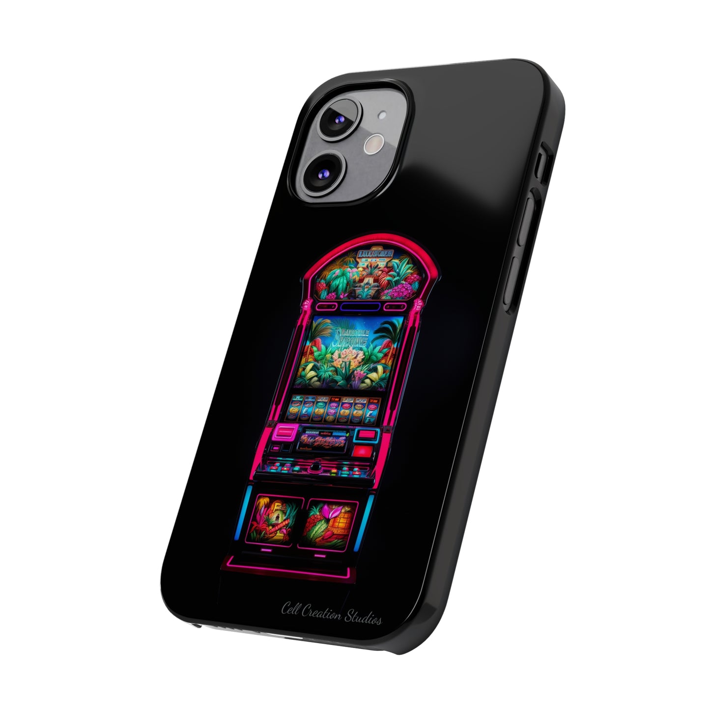 Introducing the "Vibrant Slot Frenzy" Cell Phone Case – Experience the Thrill of Colors and Luck -Slim Phone Cases