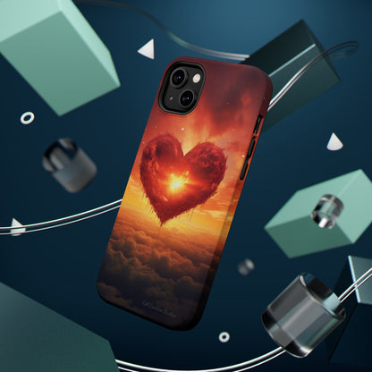 Introducing the "Sky-Heart Radiance" Cell Phone Case – Carry Love's Glow Everywhere You Go -MagSafe Tough Cases