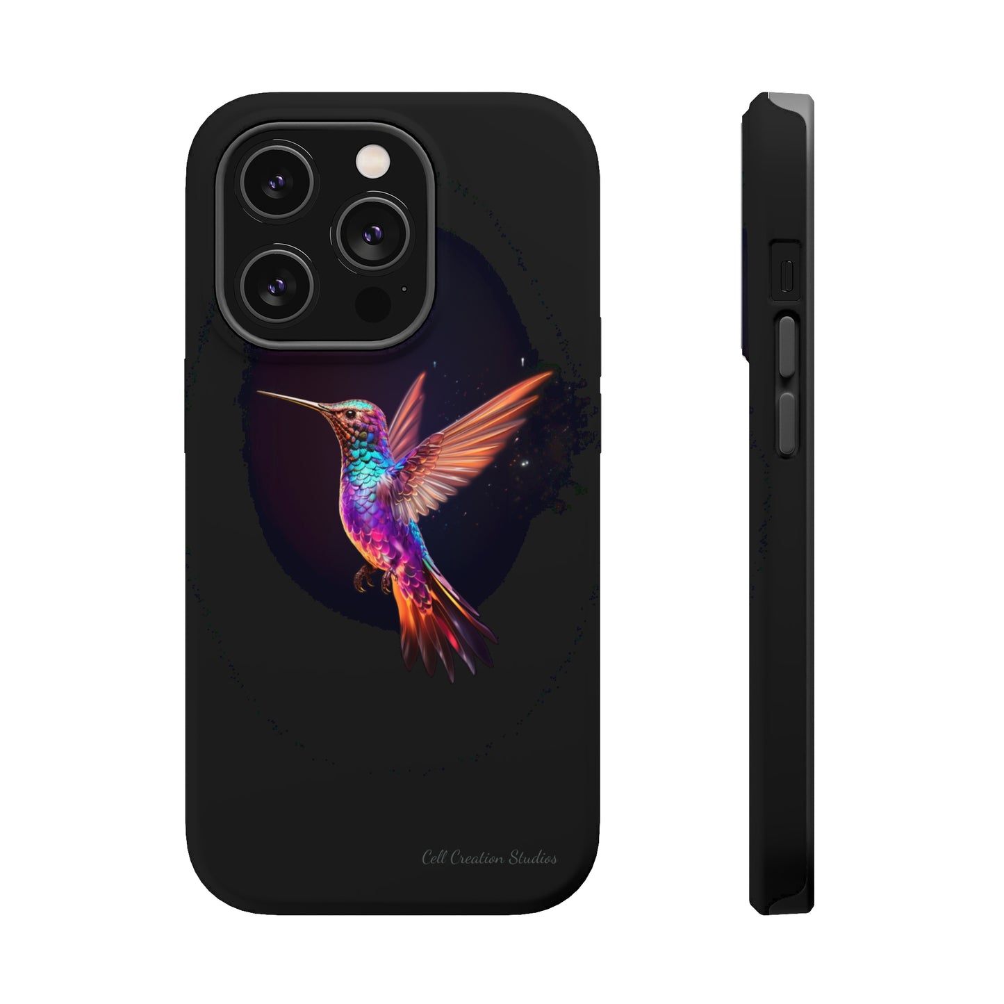 Introducing the "Enchanted Hummingbird" Cell Phone Case – Elegance Meets Nature -MagSafe Tough Cases