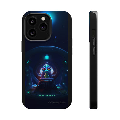 The "Cosmic Cruising Bored Alien" Phone Case -MagSafe Tough Cases