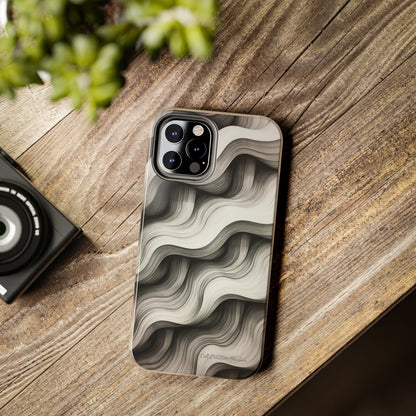 The "Geometric Waves" Cell Phone Case -Tough Phone Cases