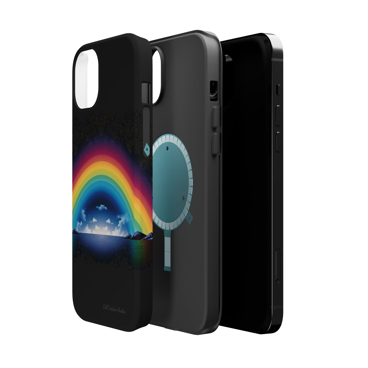 "Vibrant Skies: Rainbow Sunset" Cell Phone Case -MagSafe Tough Cases