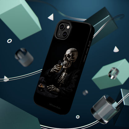 "Embrace the Dark Side with Our Skeleton Drinking Phone Case" -MagSafe Tough Cases