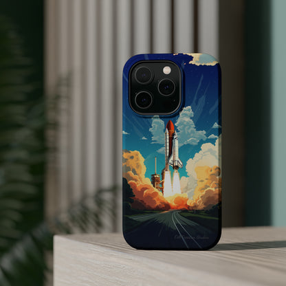 Introducing the "NASA Space Shuttle Launch" Cell Phone Case - Elevate Your Style to New Heights -MagSafe Tough Cases