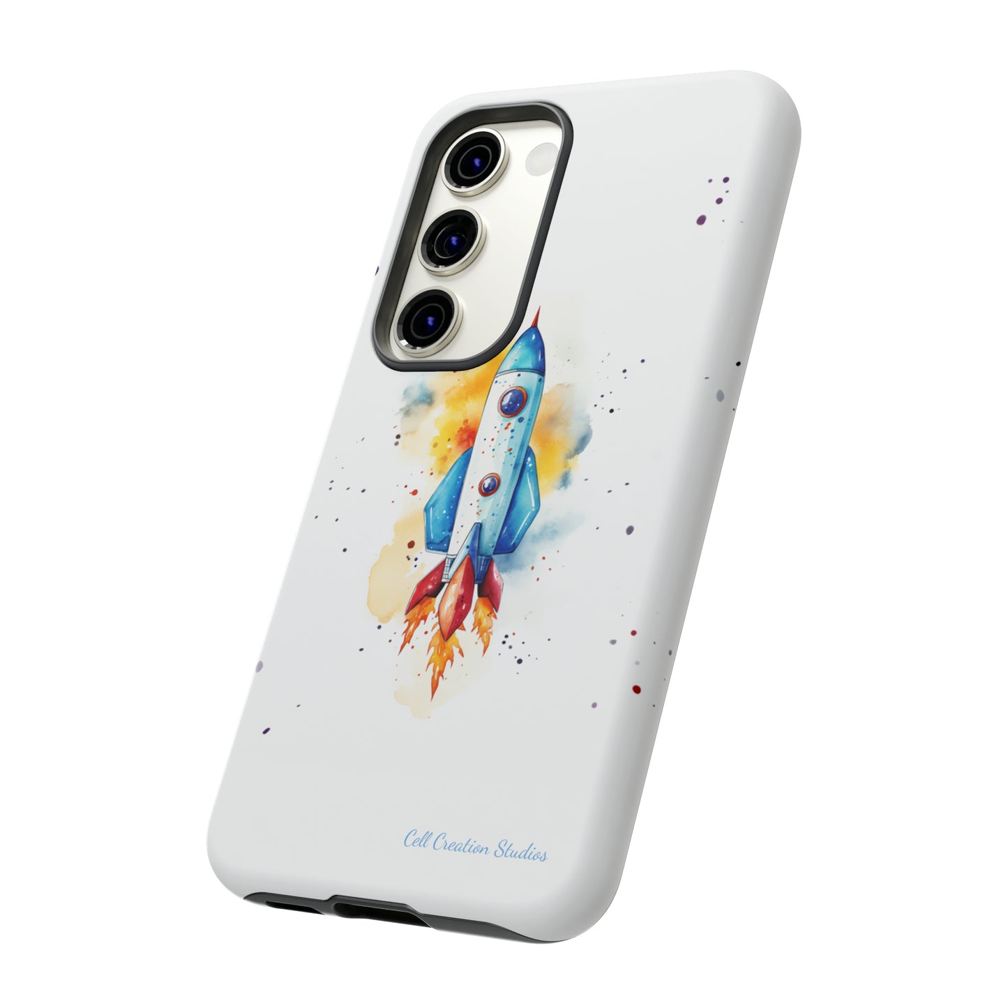 Introducing our "Cosmic Rocket" Cell Phone Case – Where Style Meets Adventure -Tough Cases