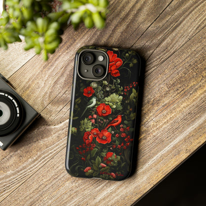 "Floral Serenade Elegance" -Tough iPhone Cases