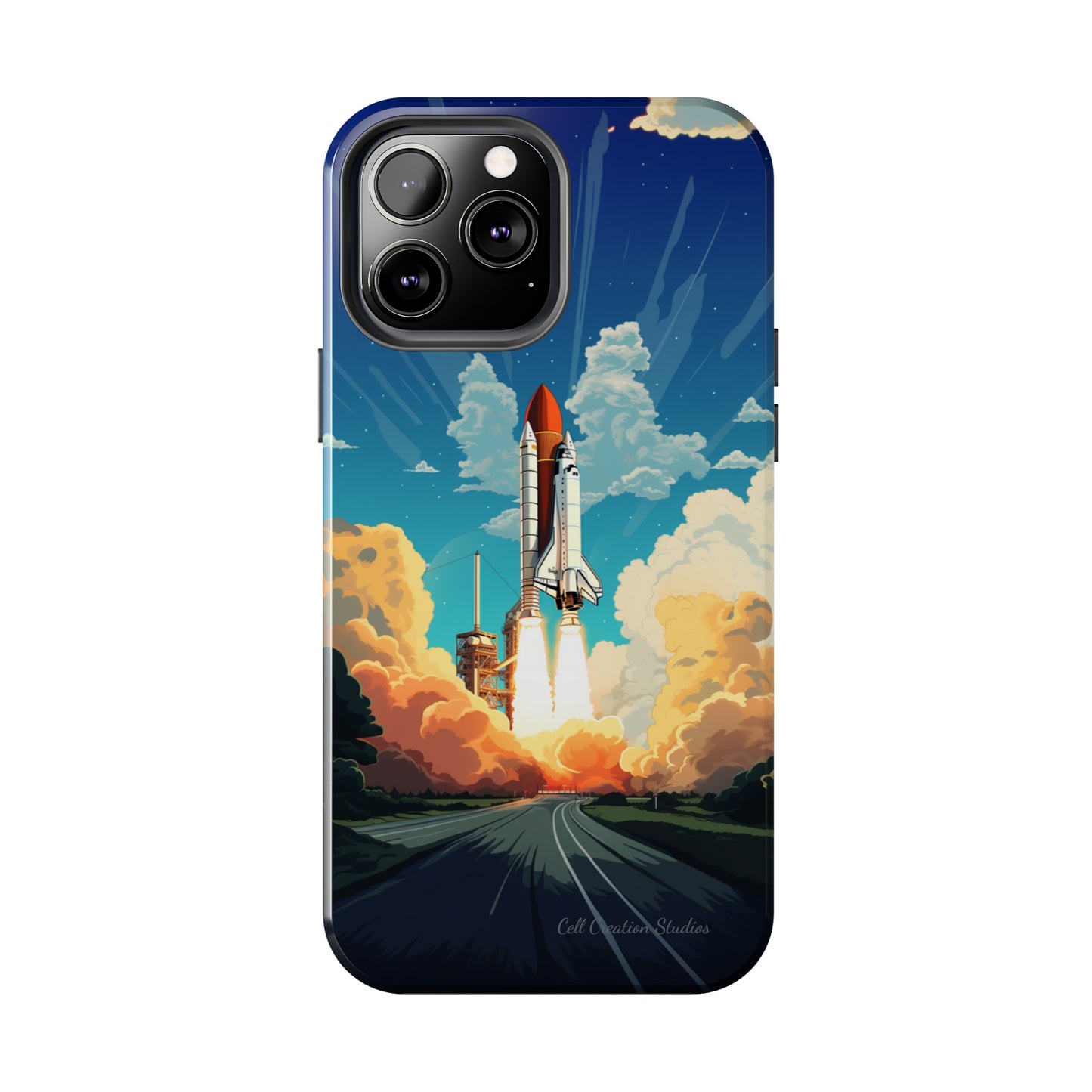 Introducing the "NASA Space Shuttle Launch" Cell Phone Case – Elevate Your Style to New Heights -Tough Phone Cases