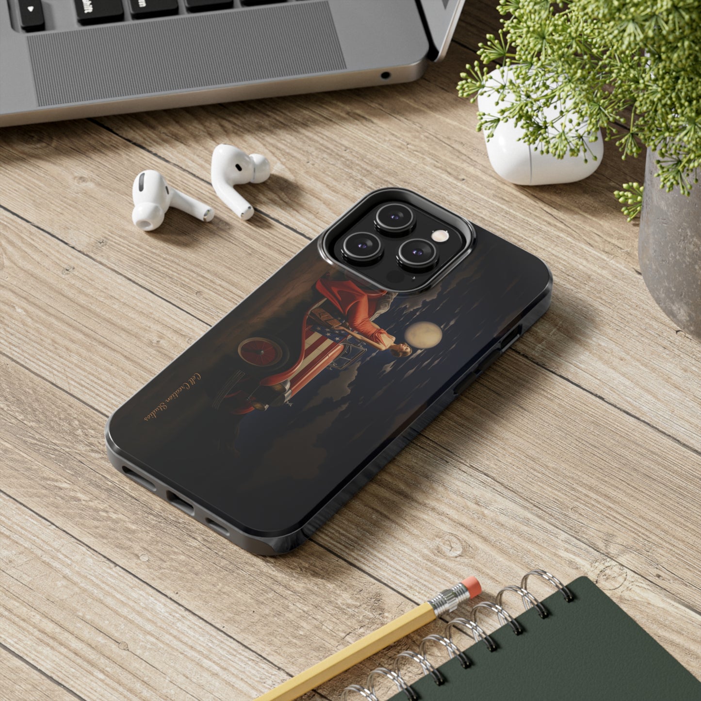 Introducing the "Desert Dreamer - 1920s Americana" Cell Phone Case – Embrace Nostalgic Elegance with Vintage Desert Charm -Tough Phone Cases